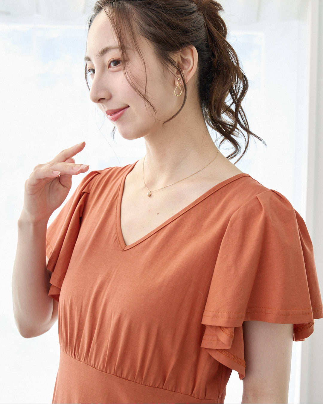 風のワンピース 涼